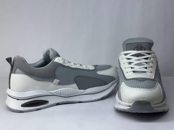 CozyStride AeroFlow – Grey & White Sporty Sneakers For Men and Women - Image 3