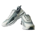 Grey & White Sporty Sneakers For Men and Women