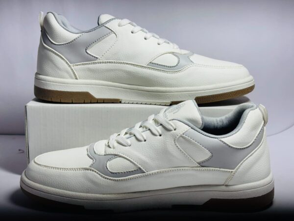 CozyStride PureWalk – White Gum Sole Sneakers for Men & Women - Image 5