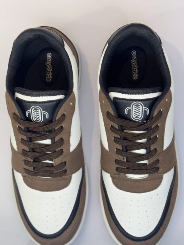 CozyStride TerraTread – Mocha White Street Sneakers For Mens - Image 2