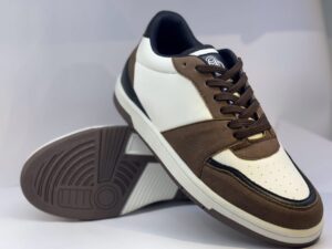 CozyStride TerraTread – Mocha White Street Sneakers For Mens