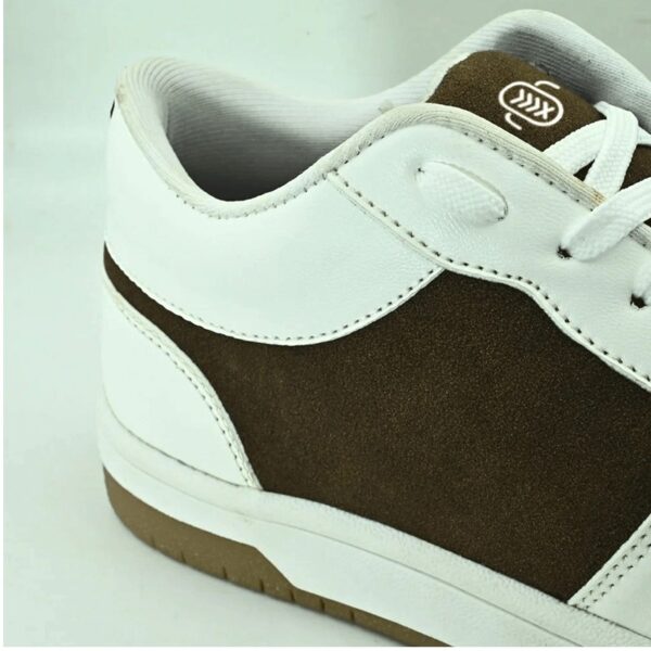 CozyStride Core Duo – Mens Brown & White Sneakers - Image 3