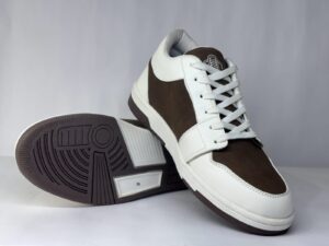 CozyStride Core Duo – Mens Brown & White Sneakers