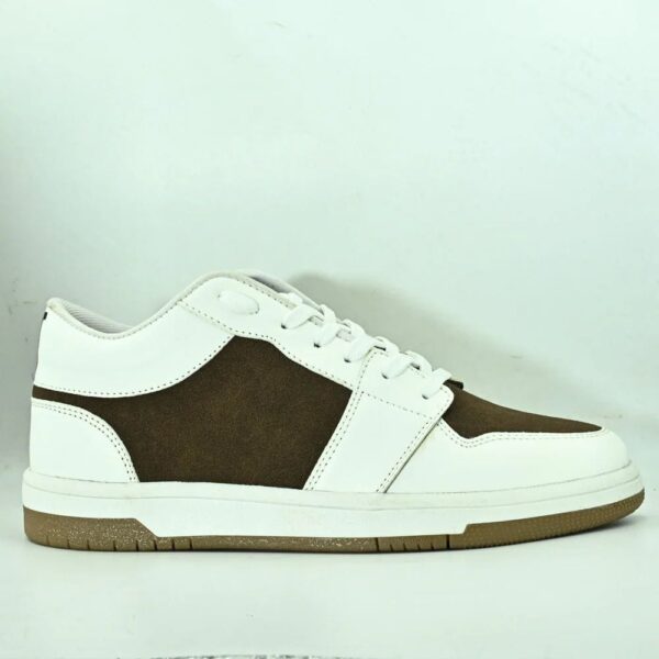 CozyStride Core Duo – Mens Brown & White Sneakers - Image 2