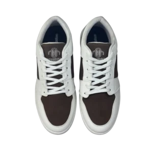 White and Brown Sneaker for Men and Women
