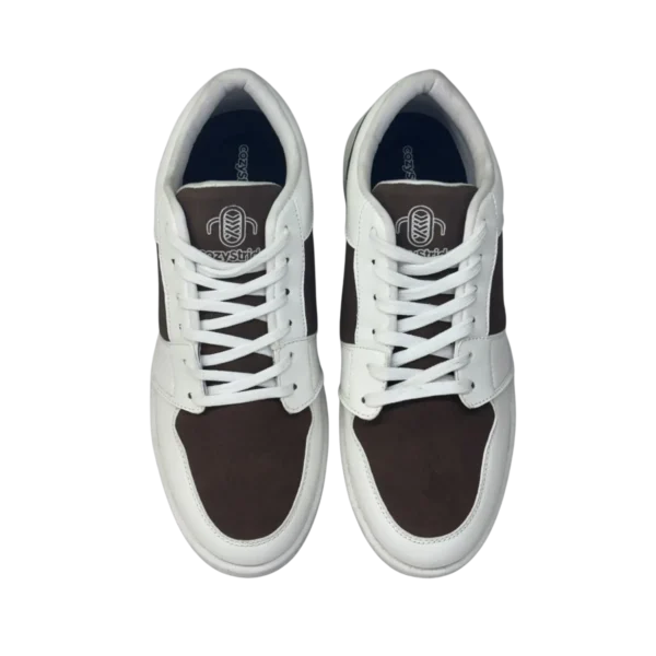 White and Brown Sneaker for Men and Women