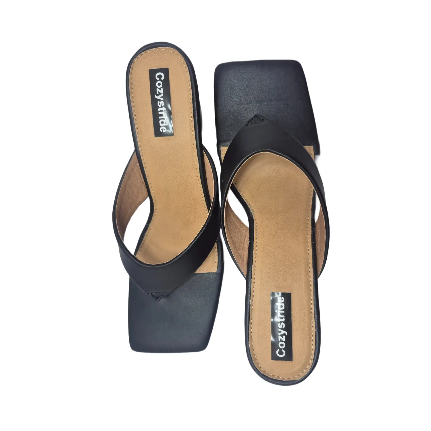 black block heel sandals for party wear